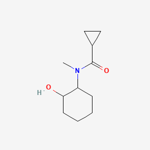 molecular formula C11H19NO2 B2398152 N-(2-hydroxycyclohexyl)-N-methylcyclopropanecarboxamide CAS No. 1598330-73-4