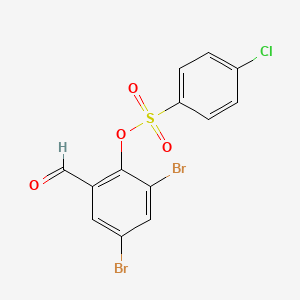 2,4-Dibromo-6-formylphenyl 4-chlorobenzenesulfonate