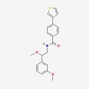 N-(2-methoxy-2-(3-methoxyphenyl)ethyl)-4-(thiophen-3-yl)benzamide