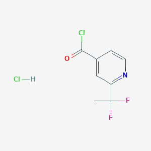 2-(1,1-Difluoroethyl)pyridine-4-carbonyl chloride;hydrochloride