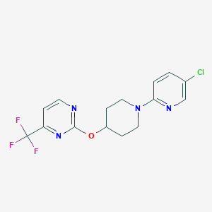 2-[1-(5-Chloropyridin-2-yl)piperidin-4-yl]oxy-4-(trifluoromethyl)pyrimidine