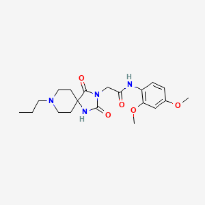 molecular formula C20H28N4O5 B2398203 N-(2,4-dimethoxyphenyl)-2-(2,4-dioxo-8-propyl-1,3,8-triazaspiro[4.5]decan-3-yl)acetamide CAS No. 923693-97-4
