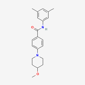molecular formula C21H26N2O2 B2398225 N-(3,5-dimethylphenyl)-4-(4-methoxypiperidin-1-yl)benzamide CAS No. 2034442-08-3