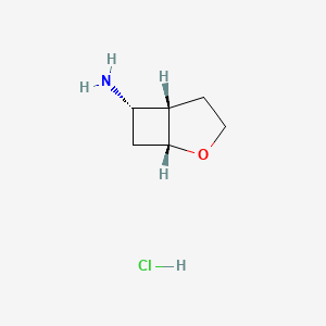 molecular formula C6H12ClNO B2398226 rac-(1R,5S,6S)-2-Oxabicyclo[3.2.0]hept-6-ylamine hydrochloride CAS No. 1820583-42-3