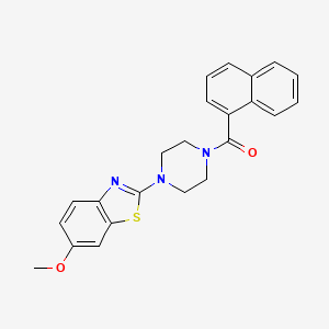 (4-(6-Methoxybenzo[d]thiazol-2-yl)piperazin-1-yl)(naphthalen-1-yl)methanone