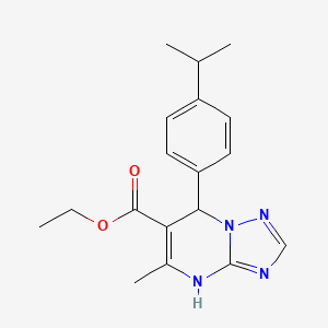 Ethyl 7-(4-isopropylphenyl)-5-methyl-4,7-dihydro-[1,2,4]triazolo[1,5-a]pyrimidine-6-carboxylate