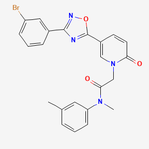 2-{5-[3-(3-bromophenyl)-1,2,4-oxadiazol-5-yl]-2-oxopyridin-1(2H)-yl}-N-methyl-N-(3-methylphenyl)acetamide