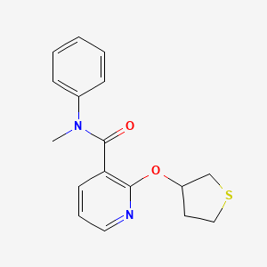 N-methyl-N-phenyl-2-((tetrahydrothiophen-3-yl)oxy)nicotinamide