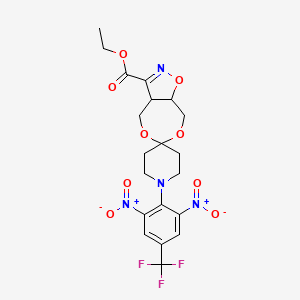 [3-Ethoxycarbonyl-4,5-bis(hydroxymethyl)-4,5-dihydroisoxazole][1-(2,6-dinitro-4-trifluoromethylphenyl)-4-piperidone]ketal