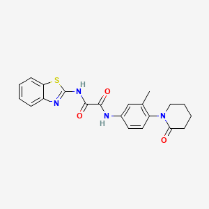 N1-(benzo[d]thiazol-2-yl)-N2-(3-methyl-4-(2-oxopiperidin-1-yl)phenyl)oxalamide