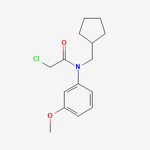 2-Chloro-N-(cyclopentylmethyl)-N-(3-methoxyphenyl)acetamide