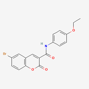 6-bromo-N-(4-ethoxyphenyl)-2-oxo-2H-chromene-3-carboxamide