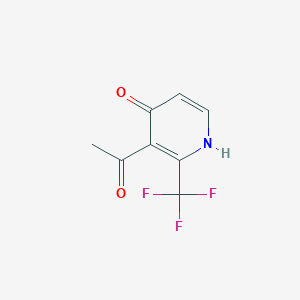 1-[4-Hydroxy-2-(trifluoromethyl)pyridin-3-YL]-ethanone