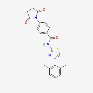 4-(2,5-dioxopyrrolidin-1-yl)-N-(4-mesitylthiazol-2-yl)benzamide