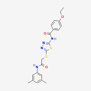 N-[5-[2-(3,5-dimethylanilino)-2-oxoethyl]sulfanyl-1,3,4-thiadiazol-2-yl]-4-ethoxybenzamide