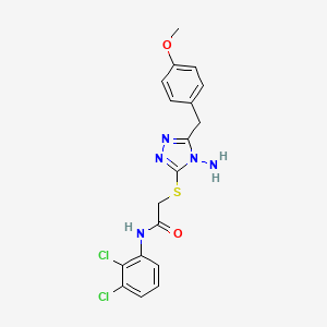 2-{[4-amino-5-(4-methoxybenzyl)-4H-1,2,4-triazol-3-yl]sulfanyl}-N-(2,3-dichlorophenyl)acetamide