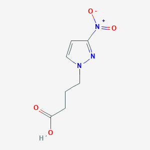 molecular formula C7H9N3O4 B2398275 4-(3-Nitro-1H-pyrazol-1-YL)butanoic acid CAS No. 169266-57-3