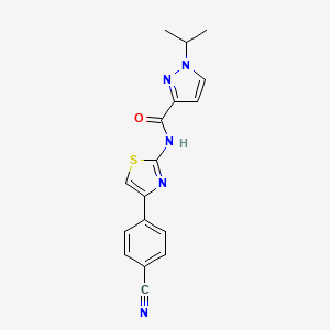N-(4-(4-cyanophenyl)thiazol-2-yl)-1-isopropyl-1H-pyrazole-3-carboxamide