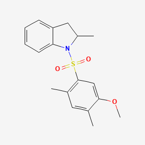 1-[(5-Methoxy-2,4-dimethylphenyl)sulfonyl]-2-methylindoline