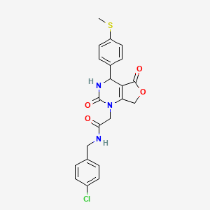 N-(4-chlorobenzyl)-2-{4-[4-(methylsulfanyl)phenyl]-2,5-dioxo-3,4,5,7-tetrahydrofuro[3,4-d]pyrimidin-1(2H)-yl}acetamide