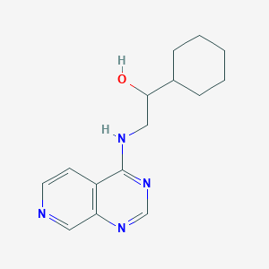 molecular formula C15H20N4O B2398312 1-Cyclohexyl-2-(pyrido[3,4-d]pyrimidin-4-ylamino)ethanol CAS No. 2379971-90-9
