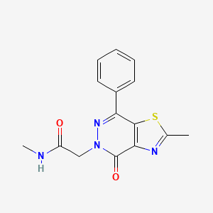 N-methyl-2-(2-methyl-4-oxo-7-phenylthiazolo[4,5-d]pyridazin-5(4H)-yl)acetamide