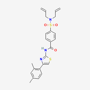 4-(N,N-diallylsulfamoyl)-N-(4-(2,4-dimethylphenyl)thiazol-2-yl)benzamide