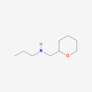 molecular formula C9H19NO B2398371 (Oxan-2-ylmethyl)(propyl)amine CAS No. 37749-81-8