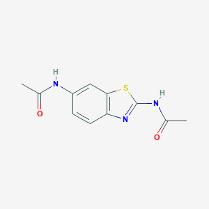 molecular formula C11H11N3O2S B239840 N,N'-1,3-benzothiazole-2,6-diyldiacetamide 