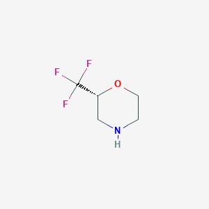 molecular formula C5H8F3NO B2398447 (2R)-2-(Trifluoromethyl)morpholine CAS No. 1393524-15-6