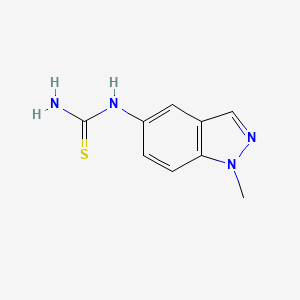 molecular formula C9H10N4S B2398548 N-(1-methyl-1H-indazol-5-yl)thiourea CAS No. 691868-50-5