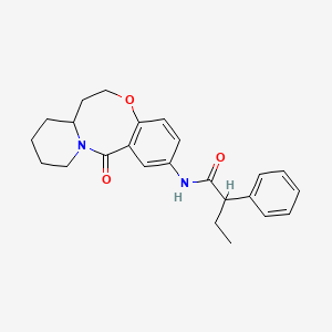 N-(13-oxo-6,7,7a,8,9,10,11,13-octahydrobenzo[b]pyrido[1,2-e][1,5]oxazocin-2-yl)-2-phenylbutanamide