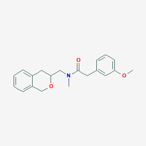 N-(isochroman-3-ylmethyl)-2-(3-methoxyphenyl)-N-methylacetamide