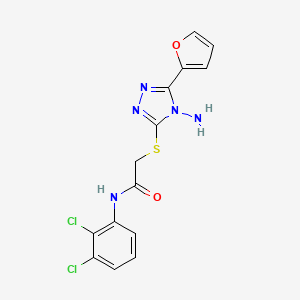 2-{[4-amino-5-(furan-2-yl)-4H-1,2,4-triazol-3-yl]sulfanyl}-N-(2,3-dichlorophenyl)acetamide