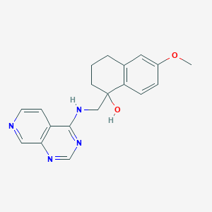 6-Methoxy-1-[(pyrido[3,4-d]pyrimidin-4-ylamino)methyl]-3,4-dihydro-2H-naphthalen-1-ol