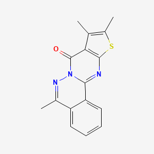 5,9,10-trimethyl-8H-thieno[2',3':4,5]pyrimido[2,1-a]phthalazin-8-one