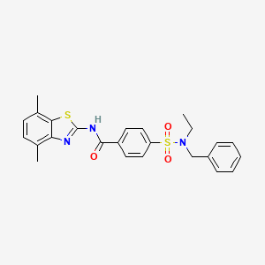 4-[benzyl(ethyl)sulfamoyl]-N-(4,7-dimethyl-1,3-benzothiazol-2-yl)benzamide