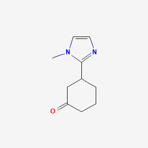 3-(1-methyl-1H-imidazol-2-yl)cyclohexan-1-one