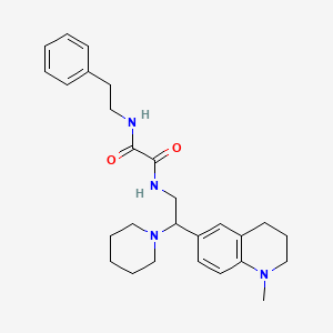 N1-(2-(1-methyl-1,2,3,4-tetrahydroquinolin-6-yl)-2-(piperidin-1-yl)ethyl)-N2-phenethyloxalamide