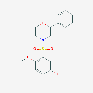 4-((2,5-Dimethoxyphenyl)sulfonyl)-2-phenylmorpholine