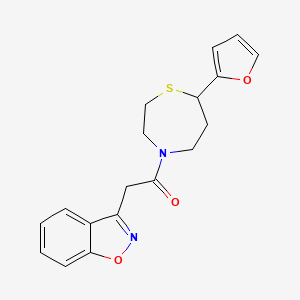 2-(Benzo[d]isoxazol-3-yl)-1-(7-(furan-2-yl)-1,4-thiazepan-4-yl)ethanone