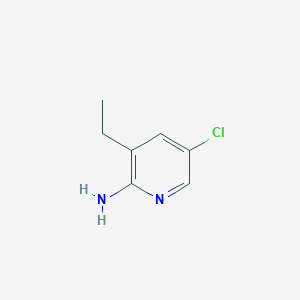 molecular formula C7H9ClN2 B2398678 5-Chloro-3-ethylpyridin-2-amine CAS No. 1314514-86-7