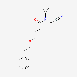 molecular formula C17H22N2O2 B2398679 N-(cyanomethyl)-N-cyclopropyl-4-(2-phenylethoxy)butanamide CAS No. 1258711-24-8