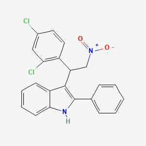 3-[1-(2,4-dichlorophenyl)-2-nitroethyl]-2-phenyl-1H-indole