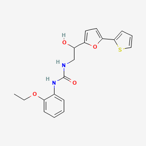1-(2-Ethoxyphenyl)-3-[2-hydroxy-2-(5-thiophen-2-ylfuran-2-yl)ethyl]urea