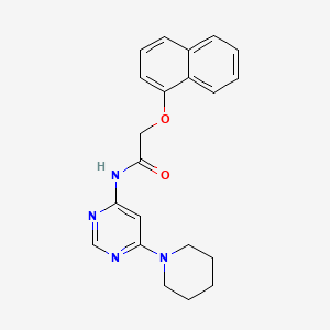 2-(naphthalen-1-yloxy)-N-(6-(piperidin-1-yl)pyrimidin-4-yl)acetamide
