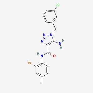 5-amino-N-(2-bromo-4-methylphenyl)-1-(3-chlorobenzyl)-1H-1,2,3-triazole-4-carboxamide