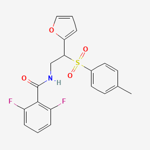 2,6-difluoro-N-(2-(furan-2-yl)-2-tosylethyl)benzamide