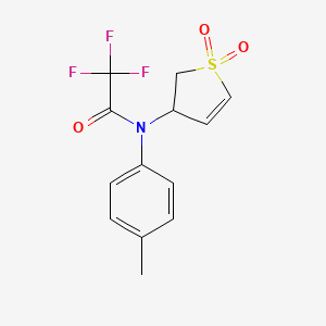 N-(1,1-dioxido-2,3-dihydrothiophen-3-yl)-2,2,2-trifluoro-N-(4-methylphenyl)acetamide