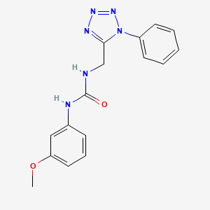 1-(3-methoxyphenyl)-3-((1-phenyl-1H-tetrazol-5-yl)methyl)urea